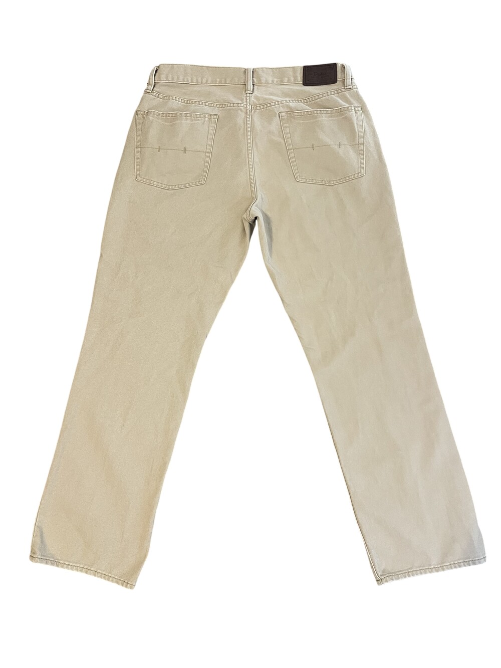 Polo Ralph Lauren Jeans Mens 34x30 Beige Straight 650 Denim Authentic Dungarees